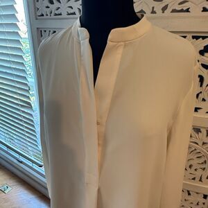 Woman Anne Klein Cream Blouse New With Tags Size Large super long